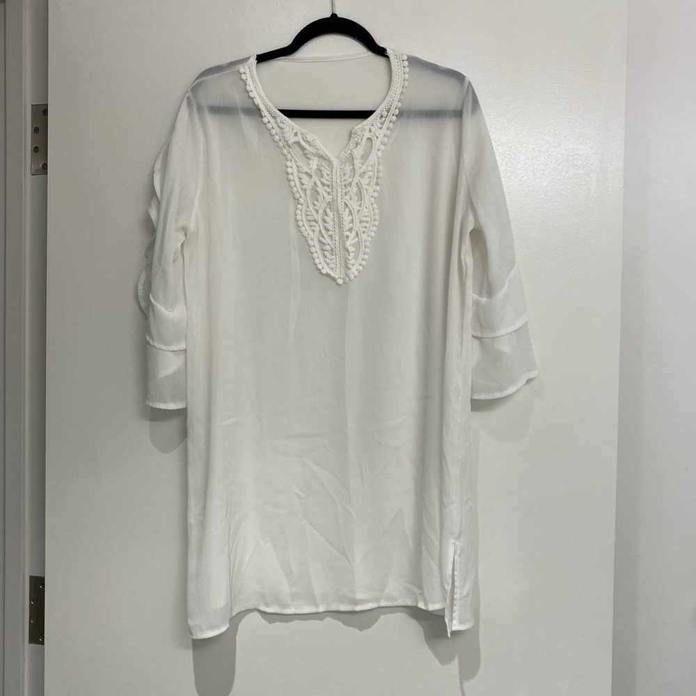 White Beach Coverup